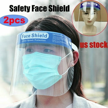 US SELLER Details about   Unisex Face Shield Protect Visor Cover for Daily Activities & Working 